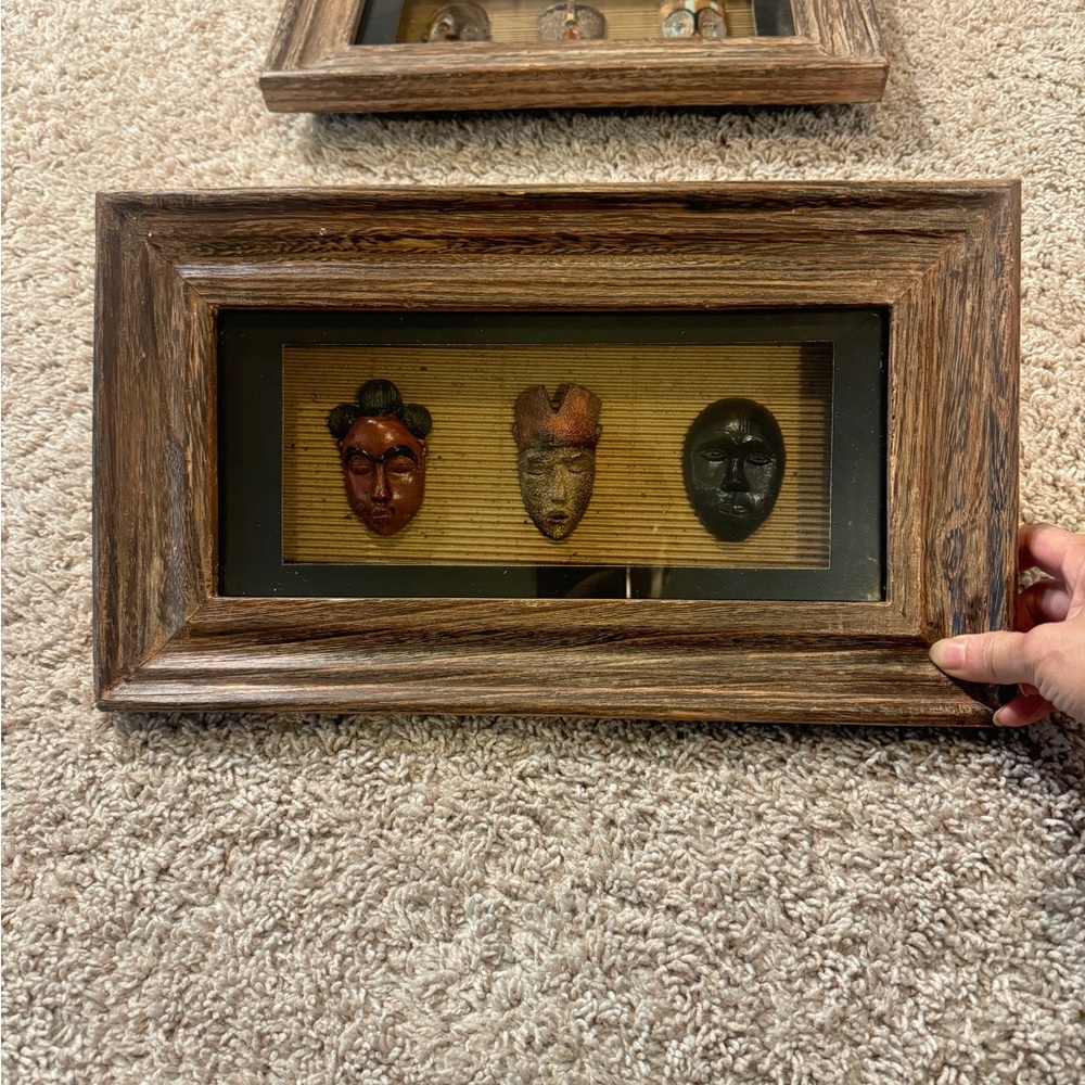 Vintage Tribal Masks Shadow Box
- Dennis East 2002 - Ethnic Wall
Art